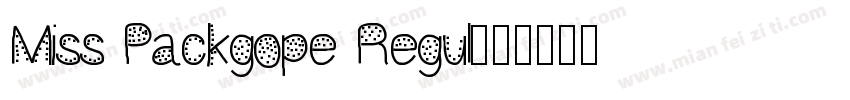 Miss Packgope Regul字体转换